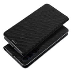 FORCELL Pouzdro LUNA Book Carbon pro Xiaomi Redmi 12C , černé 5903396203398