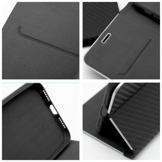 FORCELL Pouzdro LUNA Book Carbon pro iPhone XR (") , černé 5903396009440