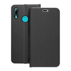 FORCELL Pouzdro LUNA Book Carbon pro HUAWEI P Smart 2019 , černé 5903396009471