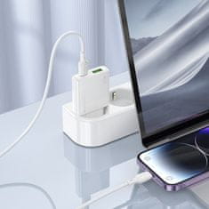 VšeNaMobily.cz Borofone síťová nabíječka BN25 Wish (Ultra Thin) - USB + USB-C - PD QC 3.0 30W , barva bílá