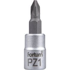 Fortum hlavice zástrčná 1/4" hrot pozidriv, PZ 1, L 37mm 4701821