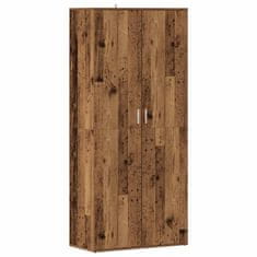 Vidaxl Botník old wood 80 x 39 x 178 cm kompozitní dřevo