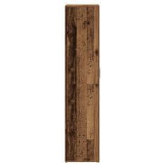 Vidaxl Botník old wood 80 x 39 x 178 cm kompozitní dřevo