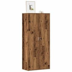 Vidaxl Botník old wood 80 x 39 x 178 cm kompozitní dřevo