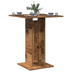 Vidaxl Bistro stolek old wood 60 x 60 x 75 cm kompozitní dřevo