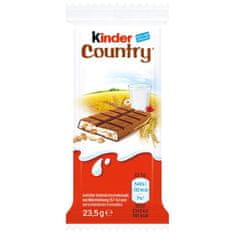 KINDER Kinder Country Mléčná čokoláda s mléčnou náplní a obilovinami 23,5g