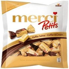 Merci Merci Petit Kaffee Sahne 125g bílá čokoláda s kávou