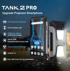 Unihertz Tank 2 Pro, 8+8/256GB, 23800mAh, černá