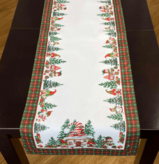 Decora Vánoční ubrus - běhoun na stůl XMAS HOUSE 40x140 cm Mybesthome