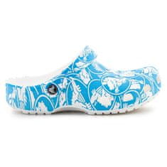 Crocs Dřeváky modré 45 EU Classic Duke Print Clog