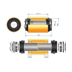 FSA adaptér pro středové složení M/EXO 24mm/P30 68mm