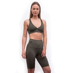 Sensor INFINITY ECO dámské legíny biker shorts olive green velikost M