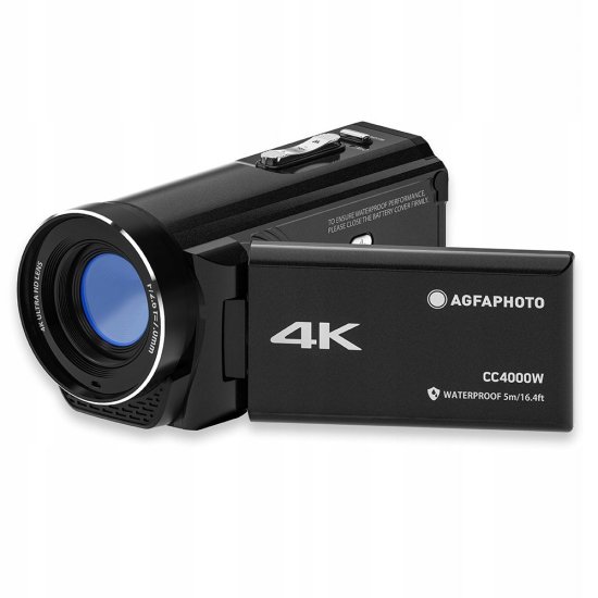 Agfaphoto Digitální kamera AGFAPHOTO CC4000W Video 4K 56MP 3'' 18x ZOOM Vodotěsná 5m