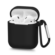 TopQ Silikonové pouzdro pro Airpods Type 1 černý