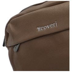 Coveri WORLD Trendy dámská koženková crossbody Glorifa, tmavě hnědá