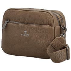 Coveri WORLD Trendy malá dámská koženková crossbody Kirikay, khaki