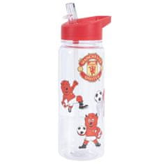 FotbalFans Dětská láhev Manchester United FC s brčkem, 600 ml