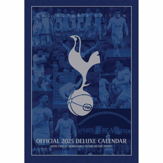 FotbalFans Kalendář Tottenham Hotspur FC 2025, deluxe, nástěnný