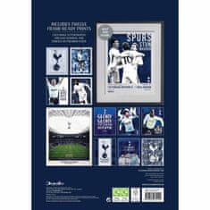 FotbalFans Kalendář Tottenham Hotspur FC 2025, deluxe, nástěnný