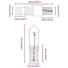 Vidaxl Dětské hřiště na zahradu impregnované borové dřevo