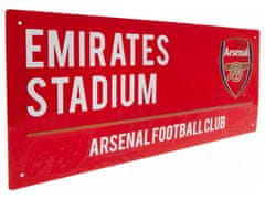 FotbalFans Kovová cedule Arsenal FC, 40x18 cm