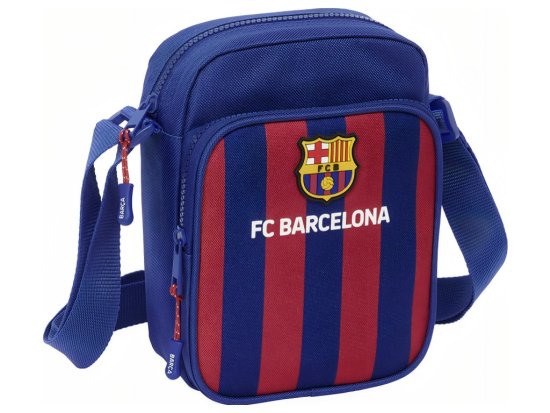 FotbalFans Pánská crossbody taška FC Barcelona, nastavitelná, barevný znak