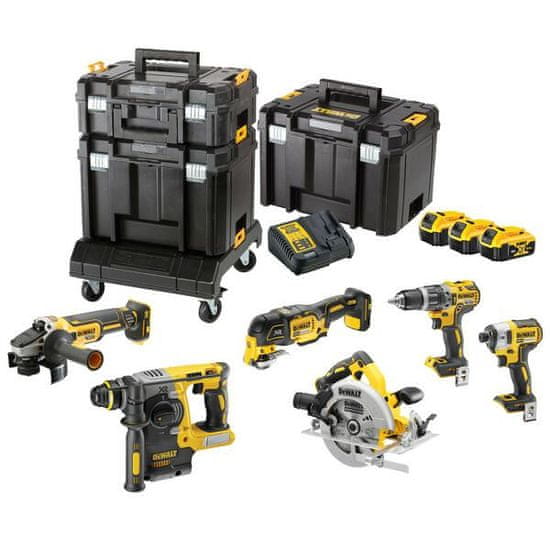 shumee DEWALT COMBO KIT 18V DCK685P3T (DCD796+DCF887+DCH273+DCG405+DCS570+DCS355) 3x5,0Ah TSTAK