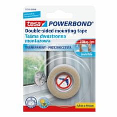 shumee TESA OBOUSTRANNÁ PÁSKA POWERBOND 1,5 m x 19 mm TRANSPARENTNÍ