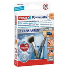 shumee TESA POWERSRIPS DECO ZÁPLATY 8 ks. 1 kg TRANSPARENTNÍ