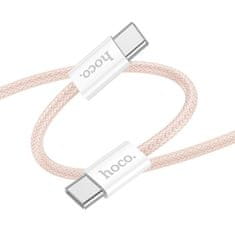 Hoco datový kabel X104 TYP C-TYP C 3A 60W 1m Růžový