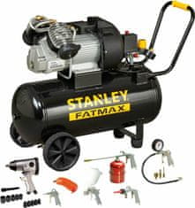 shumee STANLEY OLEJOVÝ KOMPRESOR. 50L FMXCM0083E DV2 FATMAX BLACK 400/10/50 + SADA