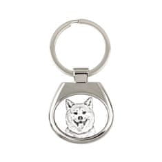 Artdog Akita, Akita Inu - klíčenka se psem, klíčenka s potiskem, personalizovaná visačka od Art-Dog