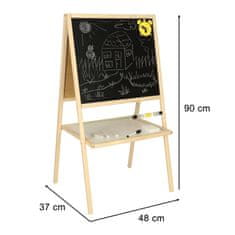 WOWO Magnetická tabule pro domácnost a kancelář 37 x 48 x 90 cm - ideální pro plánování a organizaci s vysokou kapacitou 27,80 l.