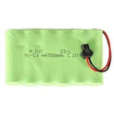 WOWO Akumulátor 7.2V 700mAh pro model Czołg Big Tank 9995 - výkonný a spolehlivý zdroj energie pro vaše tanky a RC vozidla.