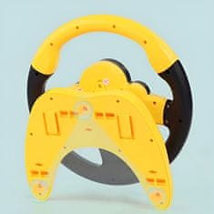 JOJOY® Volant pro děti, Dětský volant, Interaktivní volant pro malého řidiče WHEELPLAY žlutá + WHEELKEY | WHELLYELLOWKEY