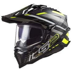 LS2 MX701 EXPLORER-06 CARBON EDGE adventure helma Hi-Vis-žlutá vel.XL