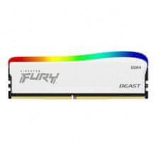 Kingston FURY Beast White/DDR4/16GB/3200MHz/CL16/1x16GB/RGB/White