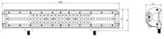 Stualarm LED rampa, 84x3W, 484mm, ECE R10 (wl-83252)