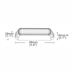 Stualarm PREDATOR 4x3W LED, 12-24V, oranžový, ECE R65 (kf004E3W)