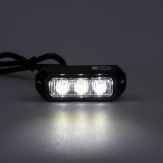 Stualarm PREDATOR 3x3W LED, 12-24V, bílý, ECE R10 (kf003E3Wwht)