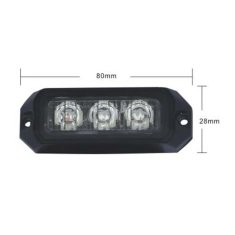 Stualarm PREDATOR 3x3W LED, 12-24V, bílý, ECE R10 (kf003E3Wwht)