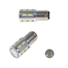 Stualarm LED BAY15D bílá, 12SMD 5630 + 3W LED 10-30V (95C-BAY15D-3) 2 ks