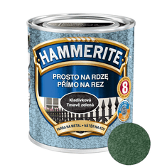 HAMMERITE Hammerite Přímo na rez kladívkový 2,5l (Tmavě zelený)