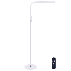 shumee Stojací LED lampa s dálkovým ovládáním bílá ARIES