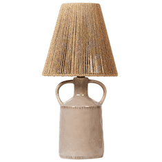 shumee Keramická stolní lampa taupe LARISSOS