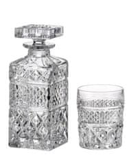 Bohemia Crystal Madison whisky set obsahuje karafa o objemu 700ml a 6 sklenic o objemu 240ml.