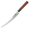 Okinawa Kuchyňský nůž Slicing Tanto 240mm – Ocel AUS-8, Růžové dřevo