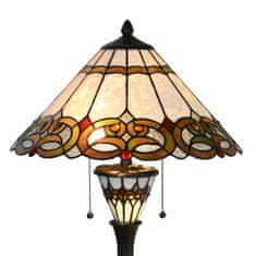 Clayre & Eef Stolní lampa Tiffany TRIANGLE 5LL-5392