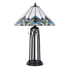 Clayre & Eef Stolní lampa Tiffany ABSTRACT TRIANGLE 5LL-5393