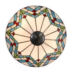 Clayre & Eef Stolní lampa Tiffany ABSTRACT TRIANGLE 5LL-5393